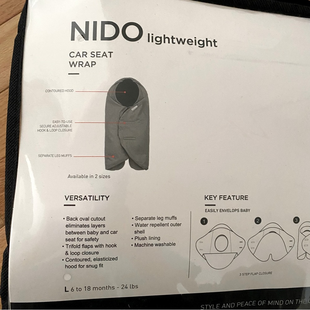 EUC 7AM Enfant ❄️Nido Lightweight Car Seat/Stroller Wrap Large (6-18 M/ 24lbs)
